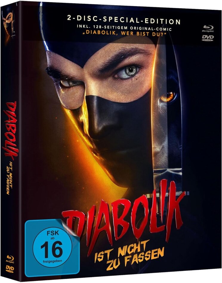 Diabolik ist nicht zu fassen (2023) inkl. Comic, Slipcase, Digipack, Special Edition, Blu-ray + DVD