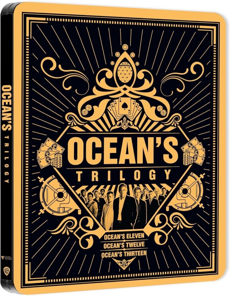 Ocean's Trilogy Edizione Limitata, Steelbook, 3 4K Ultra HDs + 3 Blu-ray