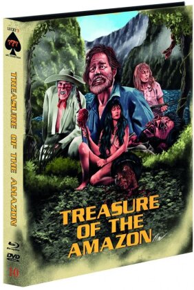 Treasure of the Amazon (1985) (Full Sleeve Scanavo-Box, Bierfilz, Schuber, Limited Edition, Blu-ray + DVD)