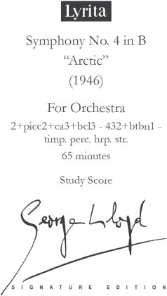 George LLoyd (1913-1998) - Symphony No. 4 - Study Score (Signature Edition)