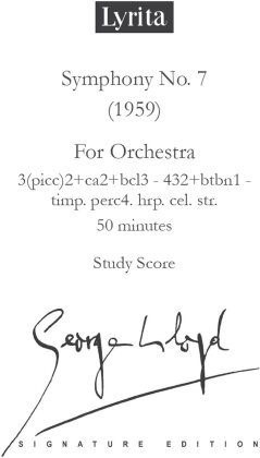 George LLoyd (1913-1998) - Symphony No. 7 - Study Score (Signature Edition)