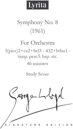 George LLoyd (1913-1998) - Symphony No. 8 - Study Score (Signature Edition)