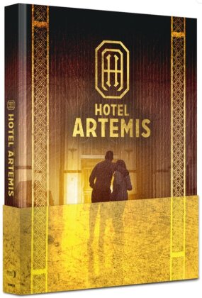 Hotel Artemis (2018) (Cover W, Wattiert, Limited Edition, Mediabook, 4K Ultra HD + Blu-ray)