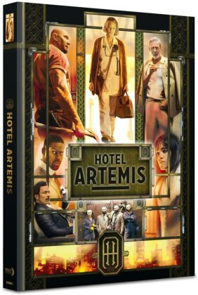 Hotel Artemis (2018) (Cover C, Limited Edition, Mediabook, 4K Ultra HD + Blu-ray)