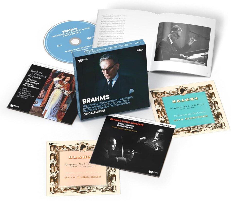 Johannes Brahms (1833-1897) & Otto Klemperer - Symphonies, Violon Concerto 6 CDs