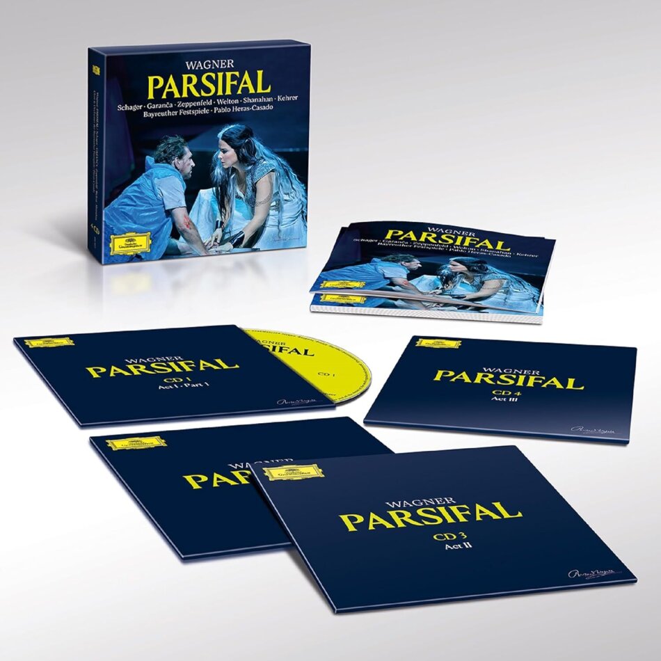 Bayreuther Festspielchor, Bayreuther Festspielorchester, Richard Wagner (1813-1883), Pablo Heras-Casado & Elina Garanca - Parsifal Deutsche Grammophon, 4 CDs