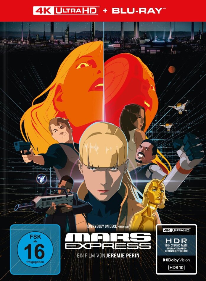 Mars Express (2023) Édition Collector Limitée, Mediabook, 4K Ultra HD + Blu-ray