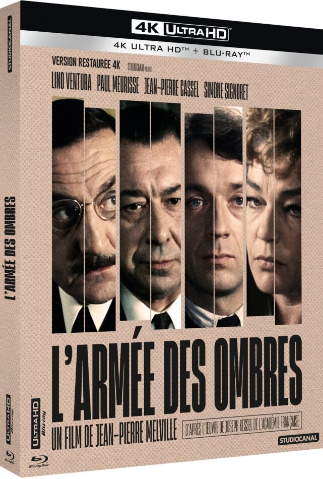 L'armée des ombres (1969) Édition Limitée, 4K Ultra HD + Blu-ray