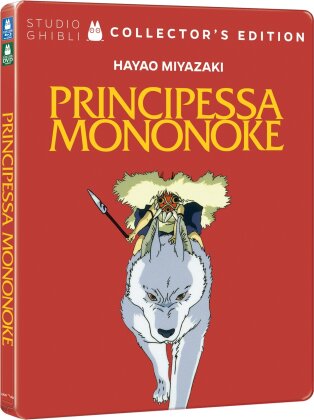 Principessa Mononoke (1997) (Limited Collector's Edition, Steelbook, Blu-ray + DVD)