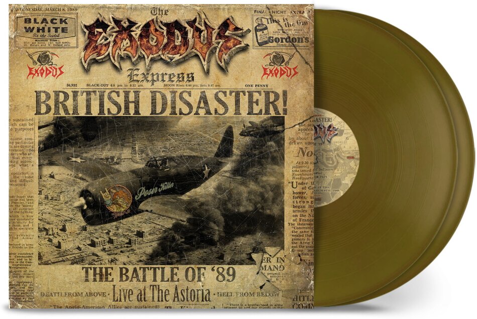 Exodus - British Disaster:The Battle of '89 - Live At The Astoria Gold Vinyl, 2 LPs