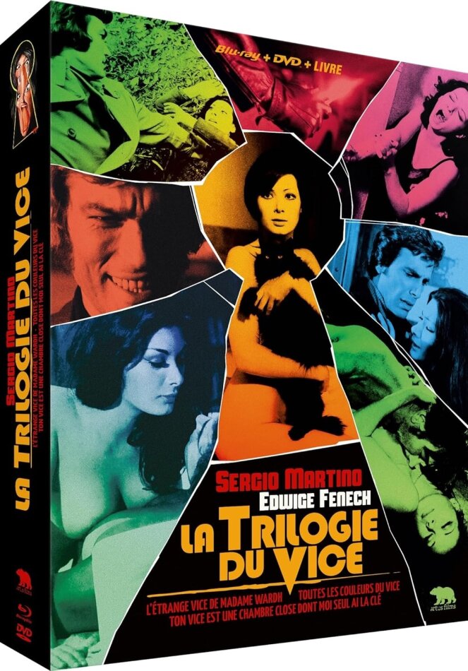 La trilogie du vice - L'étrange vice de Madame Wardh / Toutes les couleurs du vice / Ton vice est une chambre close dont moi seul ai la clé 3 Blu-rays + 3 DVDs + Buch