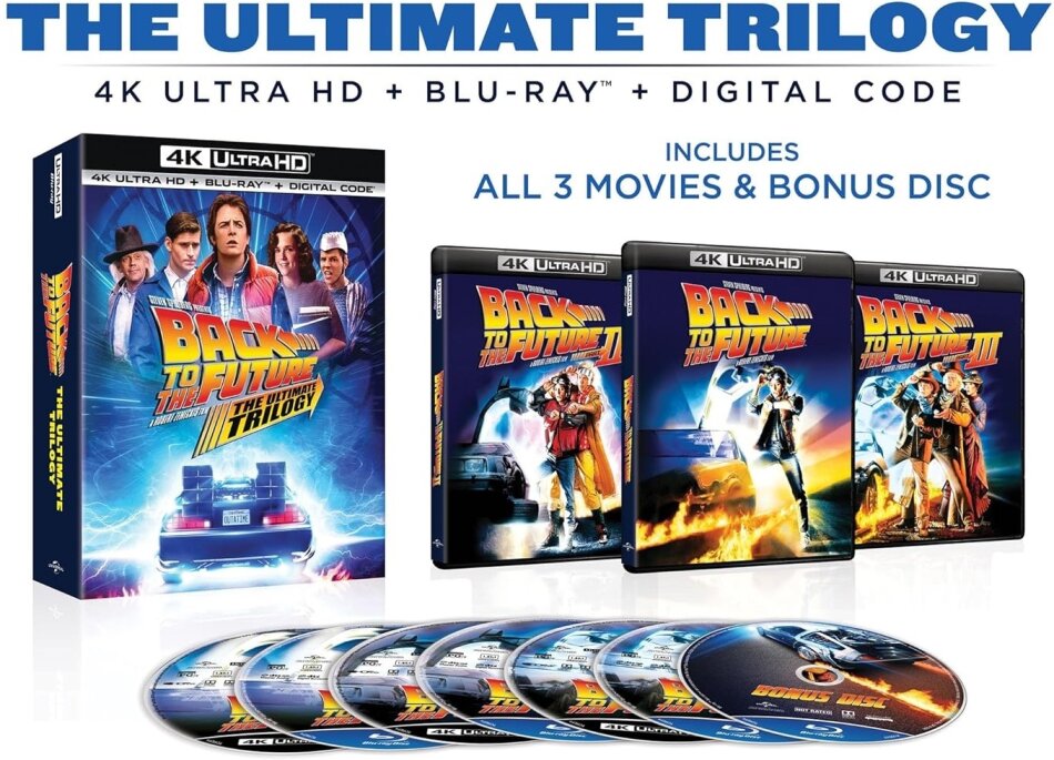 Back to the Future - The Ultimate Trilogy 3 4K Ultra HDs + 4 Blu-ray