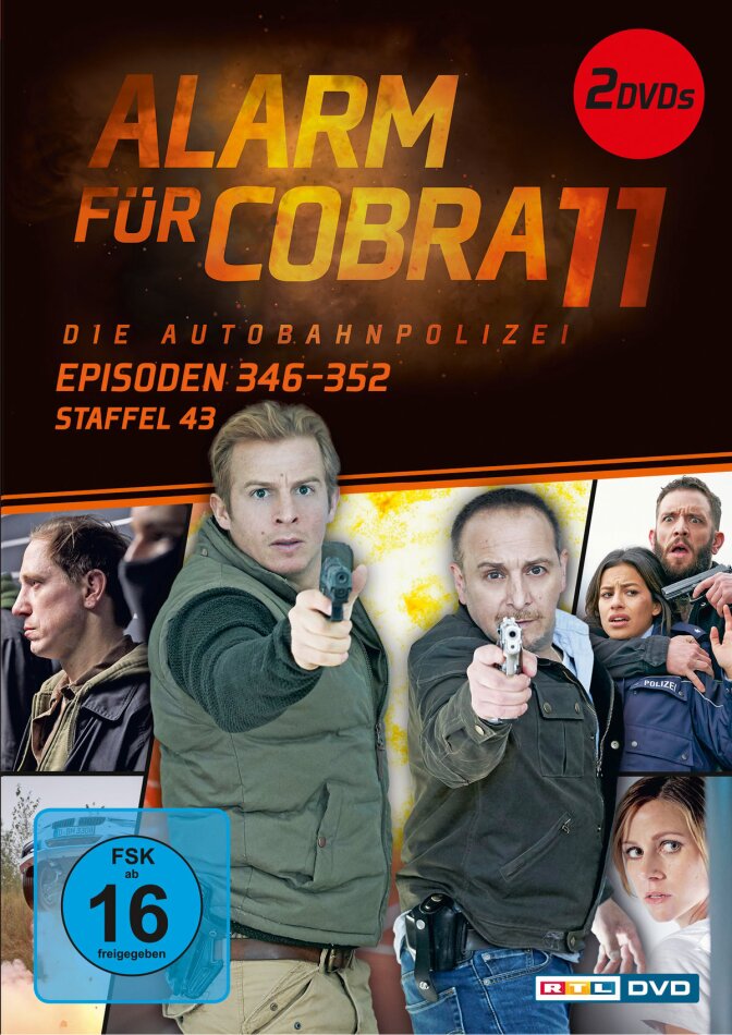 Alarm für Cobra 11 - Staffel 43: Episoden 346 - 352 New Edition, 2 DVDs
