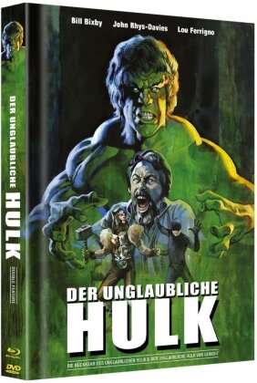 Der Unglaubliche Hulk (Cover A, Double Feature, Limited Edition, Mediabook, 2 Blu-rays + 2 DVDs)