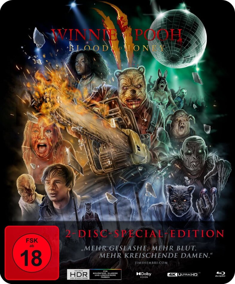 Winnie-the-Pooh 2 - Blood and Honey (2024) Limited Edition, Steelbook, 4K Ultra HD + Blu-ray