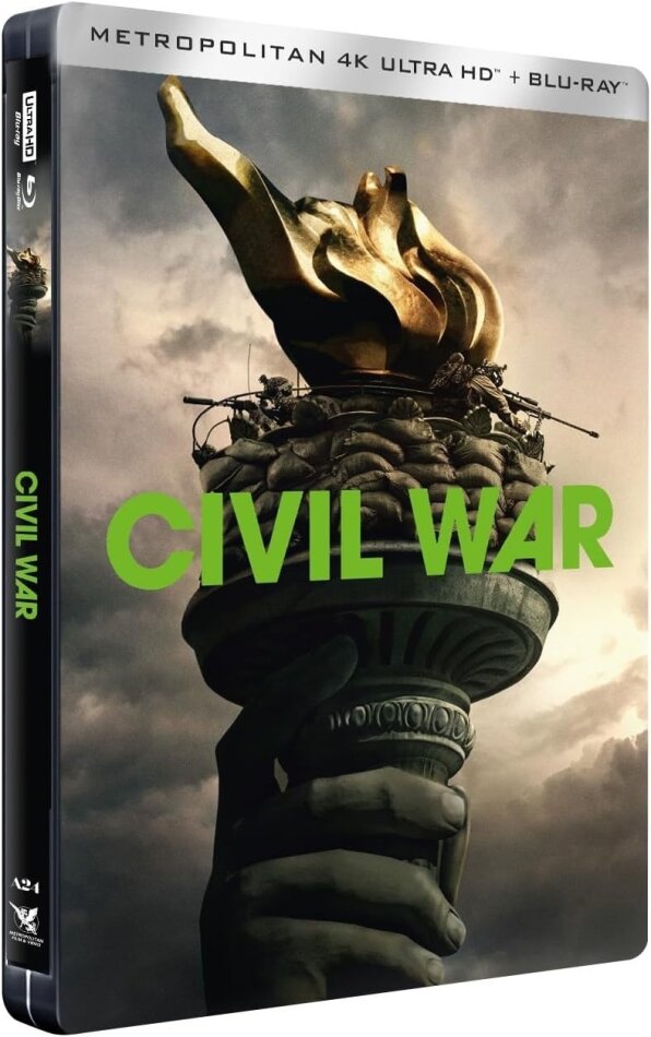 Civil War (2024) Édition Limitée, Steelbook, 4K Ultra HD + Blu-ray