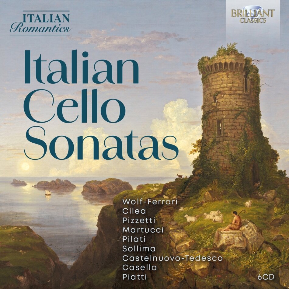 Ermanno Wolf-Ferrari (1876-1948), Francesco Cilea (1866-1950), Ildebrando Pizzetti (1880-1968), Giuseppe Martucci (1856-1909), … - Italian Cello Sonatas 6 CDs
