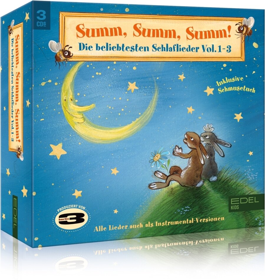 3berlin - Schlaflieder-Box - Vol.1-3 inkl. Schmusetuch 3 CDs