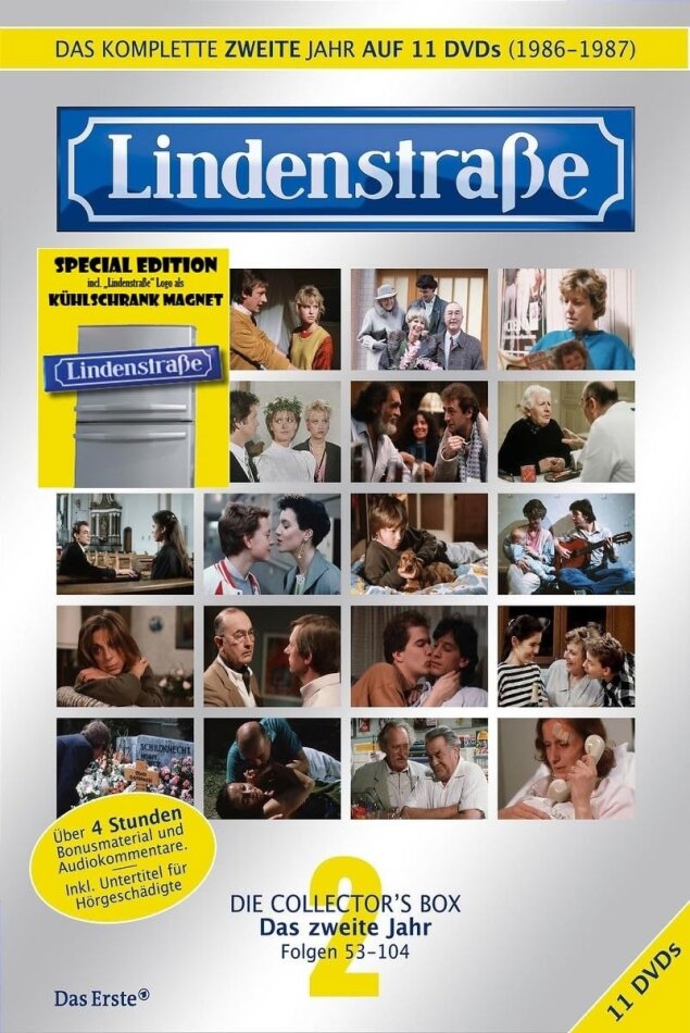 Lindenstrasse - Vol. 2 - Das zweite Jahr + Kühlschrankmagnet, Edizione Speciale Limitata, 11 DVD