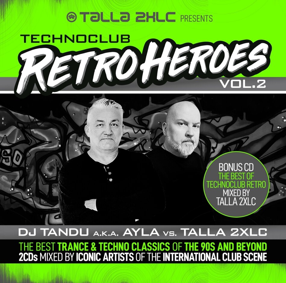 Talla 2XLC presents Techno Club Retroheroes Vol. 2 2 CDs