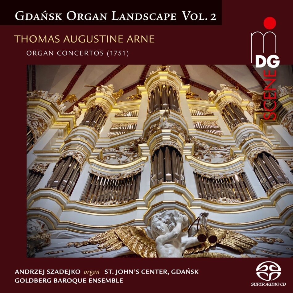 Thomas Augustine Arne (1710-1778), Andrzej Szadejko & Goldberg Baroque Ensemble - Gdansk Organ Landscape Vol.2 Hybrid SACD
