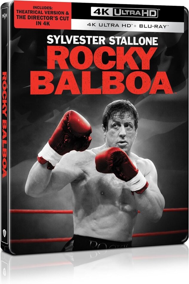 Rocky Balboa (2006) Director's Cut, Cinema Version, Limited Edition, Steelbook, 4K Ultra HD + Blu-ray