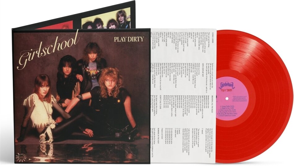 Girlschool - Play Dirty 2024 Reissue, Red Vinyl, LP