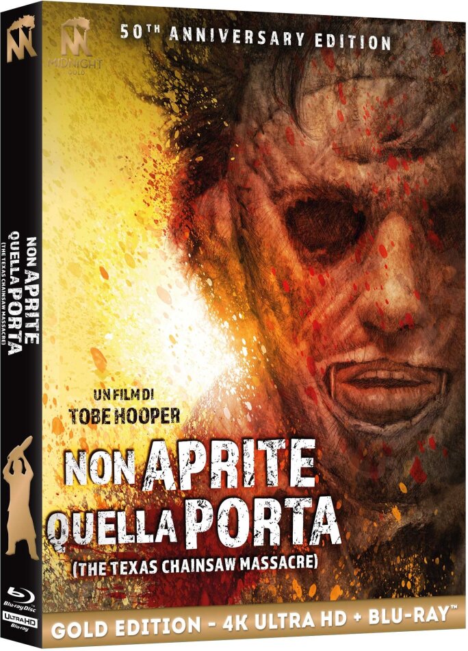 Non aprite quella porta - The Texas Chainsaw Massacre (1974) + Booklet, Gold Edition, 50th Anniversary Edition, Limited Edition, 4K Ultra HD + 2 Blu-rays