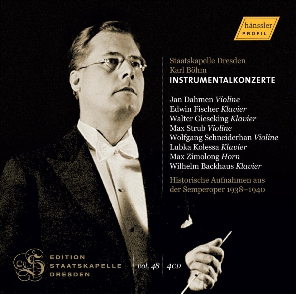 Jan Dahmen - Edition Staatskapelle Dresden, Vol. 48 - Instrumentalkonzerte 4 CD