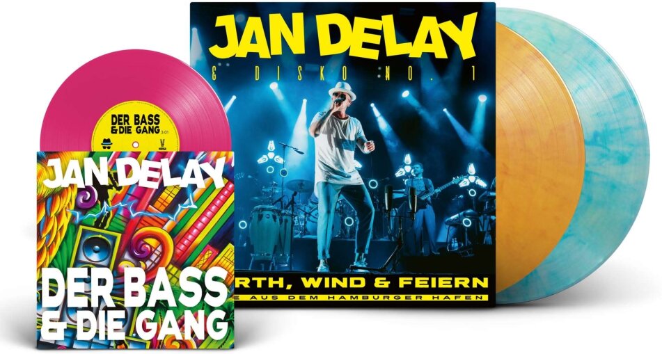 Jan Delay (Beginner) - Earth, Wind & Feiern - Live Aus D. Hamburger Hafen Colored, 2 LP + 7" Single
