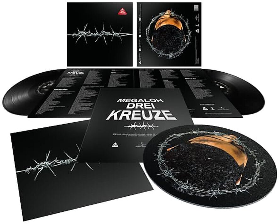 Megaloh - Drei Kreuze + Slipmat, 2 LP