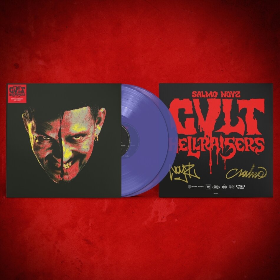Salmo & Noyz - Cvlt - Hellraisers Autografado, Limited Edition, Purple Vinyl, 2 LPs