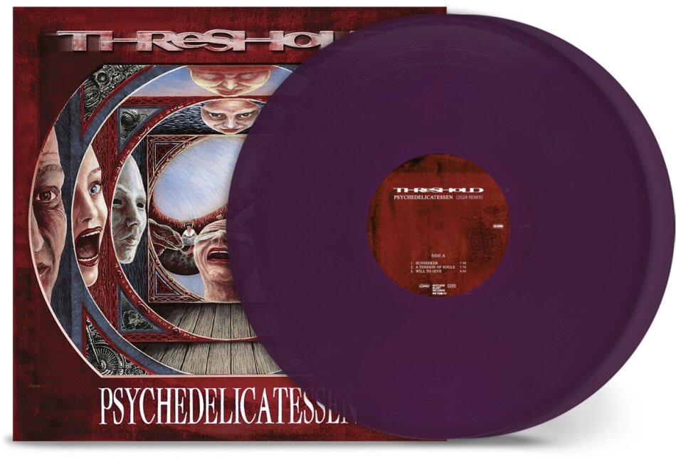 Threshold - Psychedelicatessen 2024 Reissue, Remixed & Remastered, Nuclear Blast, Transparent Violet Vinyl, 2 LPs