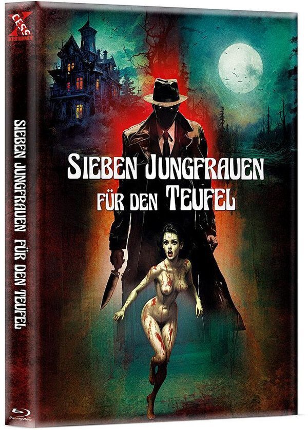 Sieben Jungfrauen für den Teufel (1968) Cover B, Wattiert, Edizione Limitata, Mediabook, 2 Blu-ray