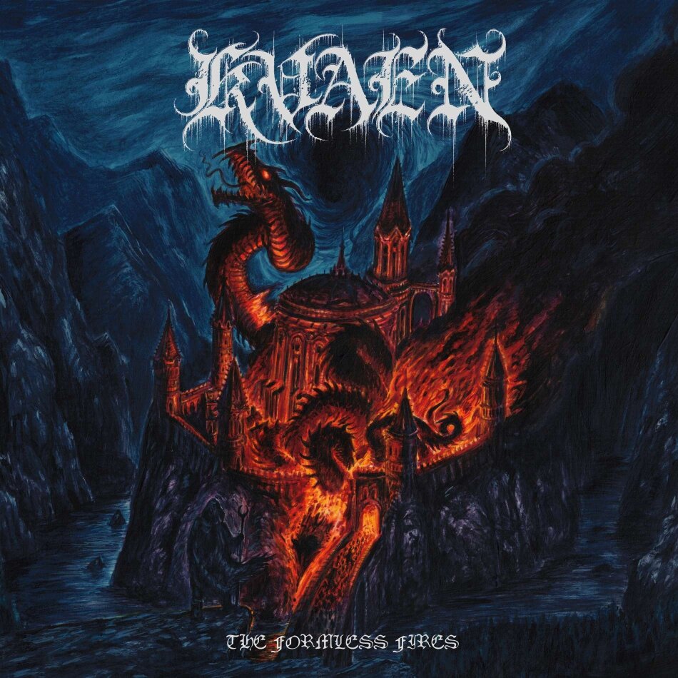 Kvaen - The Formless Fires dark midnight blue marbled vinyl, LP
