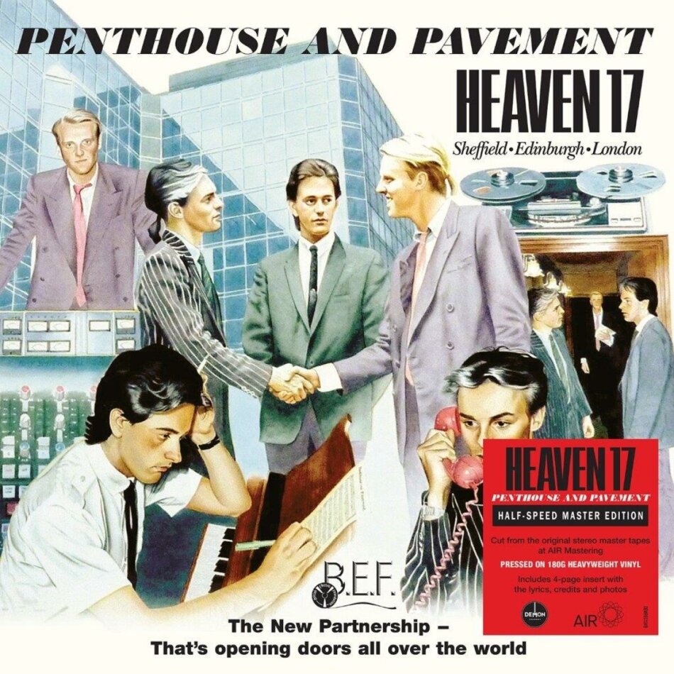 Heaven 17 - Penthouse & Pavement 2024 Reissue, Demon Records, Half Speed Mastering, Black Vinyl, LP