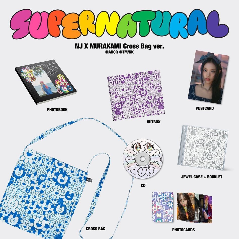 Newjeans (K-Pop) - Newjeans 'Supernatural' Nj X Murakami Cross Bag Version