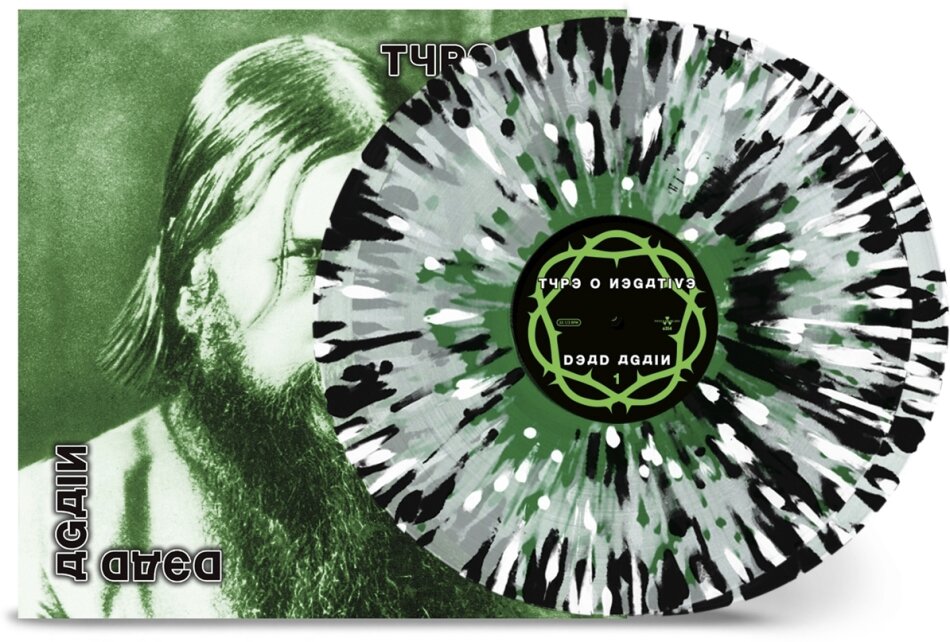 Type O Negative - Dead Again 2024 Reissue, Nuclear Blast, Clear Green White Black Splatter Vinyl, 2 LPs