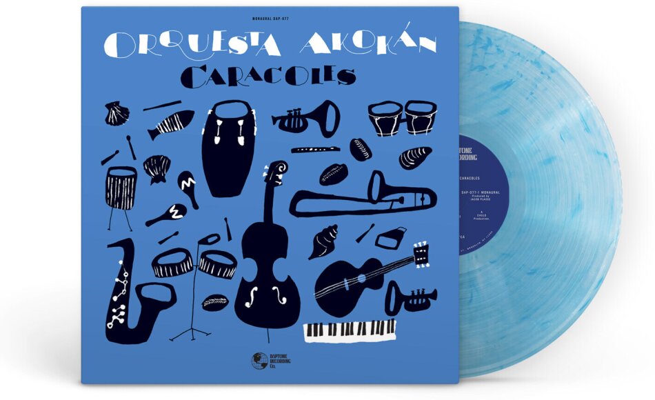 Orquesta Akokan - Caracoles Limited Edition, Ocean Blue Vinyl, LP + Digital Copy