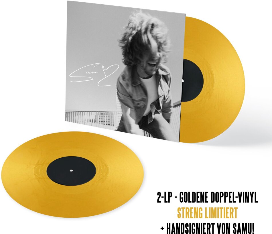 Samu Haber (Sunrise Avenue) - Me Free My Way Signed, Limited Edition, Gold Vinyl, 2 LPs