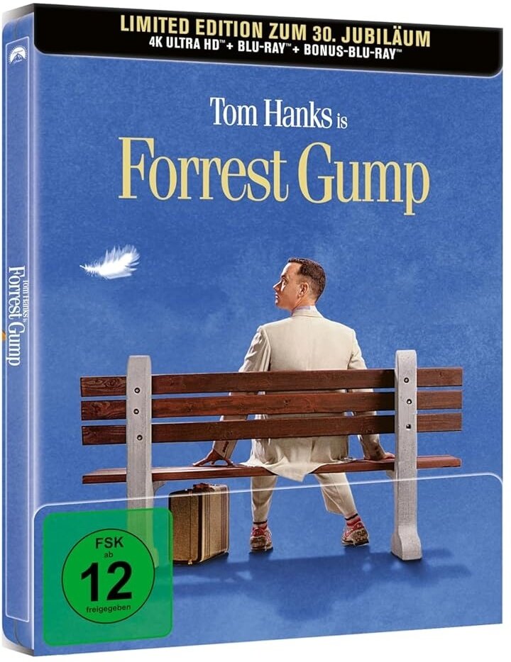 Forrest Gump (1994) Collector's Edition Limitata, Steelbook, 4K Ultra HD + 2 Blu-ray
