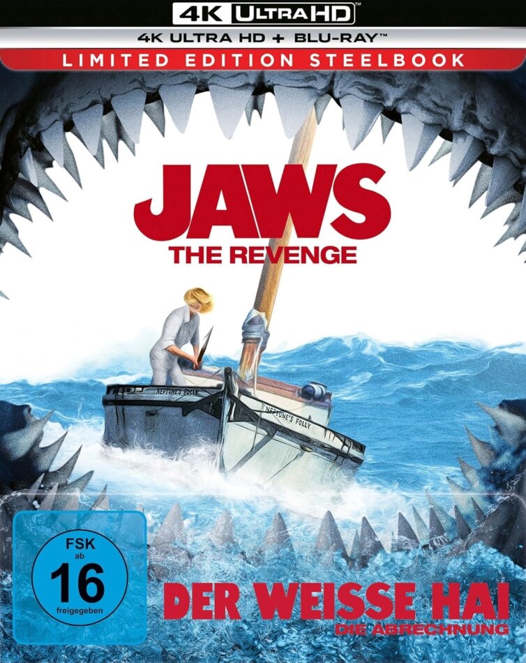 Der weisse Hai 4 - The Revenge (1987) Limited Edition, Steelbook, 4K Ultra HD + Blu-ray