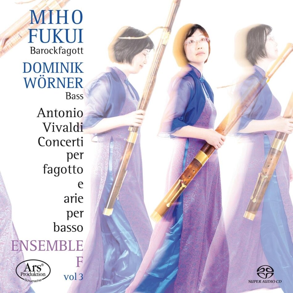 Antonio Vivaldi (1678-1741), Dominik Wörner, Miho Fukui & Ensemble F - Concerti Per Fagotto e Arie Per Basso Vol. 3 Hybrid SACD