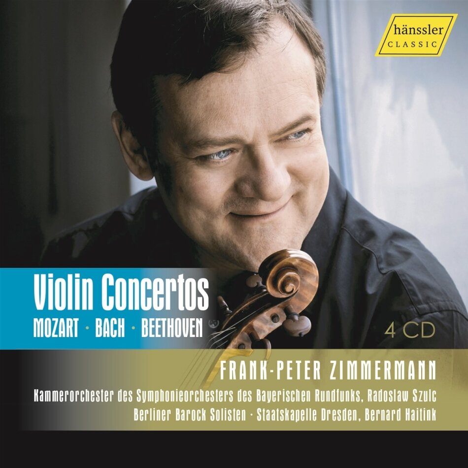 Johann Sebastian Bach (1685-1750), Ludwig van Beethoven (1770-1827) & Frank Peter Zimmermann - Violin Concertos 4 CDs