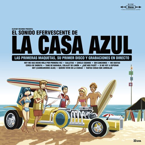 La Casa Azul - El Sonido Efervescente De La Casa Azul 2024 Reissue, Elefant Spain, Édition Limitée, Blue Vinyl, 2 LP