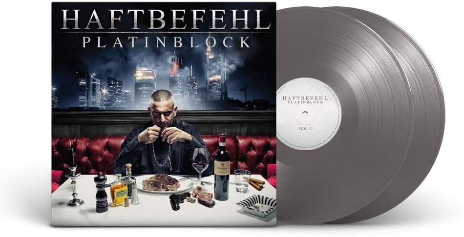 Haftbefehl - Platinblock (Blockplatin) 2024 Reissue, Graues Vinyl, 2 LPs