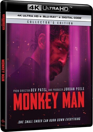 Monkey Man (2024) Collector's Edition, 4K Ultra HD + Blu-ray
