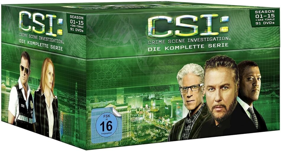 CSI - Las Vegas - Die komplette Serie - Staffel 1-15 + Das Finale 91 DVDs