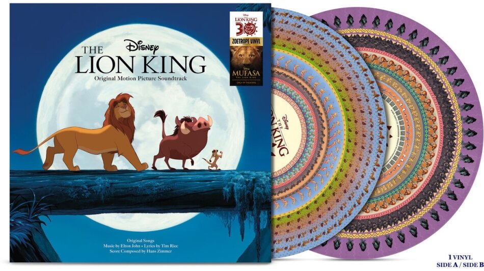 The Lion King - OST 2024 Reissue, Walt Disney Records, 30th Anniversary Edition, Picture Disc, LP