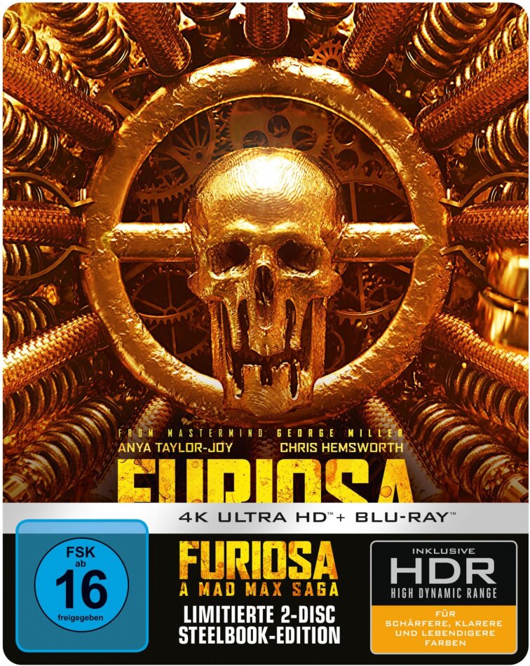 Furiosa: A Mad Max Saga (2024) Limited Edition, Steelbook, 4K Ultra HD + Blu-ray